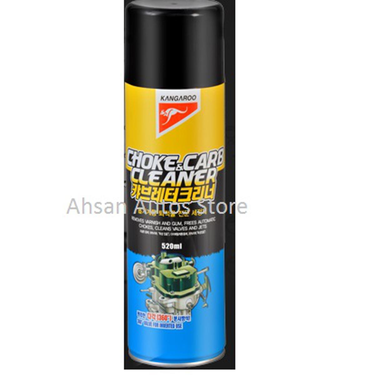 Kangaroo Choke & Carburetor Cleaner Cleaning linkage and unpainted metal parts 520 ML - Made in Korea